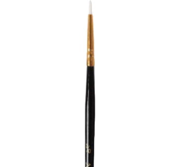 Round short handle paintbrush #3/0