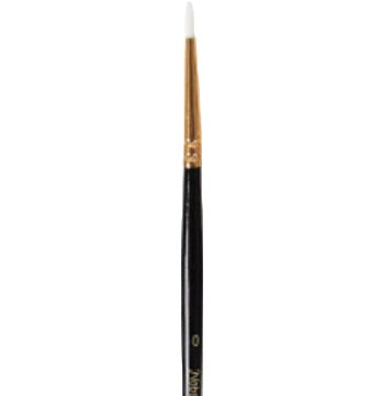Round short handle paintbrush #0