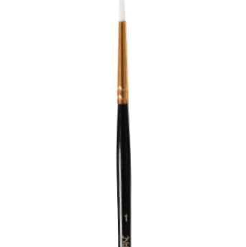 Round short handle paintbrush #1