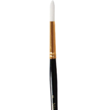 Round short handle paintbrush #8