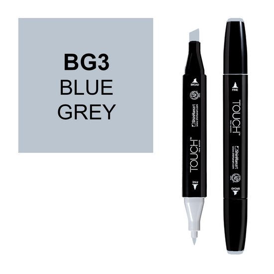 Marqueur touch double pointe gris bleu 3