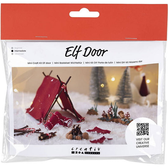 Mini craft kit camping under the snow
