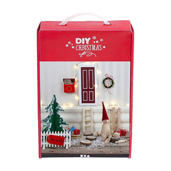Ensemble porte de lutin avec pièces en bois