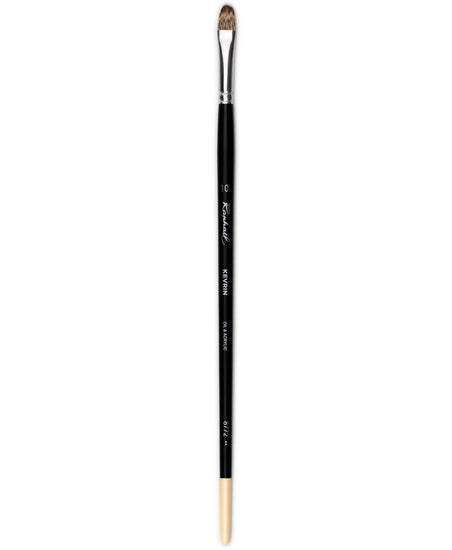 Oil paintbrush - synthetic - kevrin+ - worn round #10