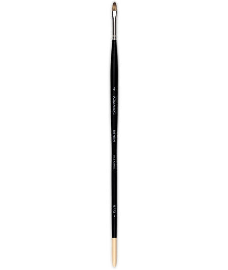 Oil paintbrush - synthetic - kevrin+ - worn round #4
