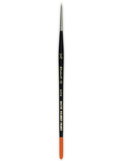 Watercolor brush - red sable - kolinsky - fine point #6/0