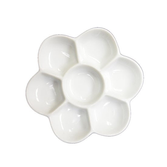 7-Well Flower Porcelain Palette