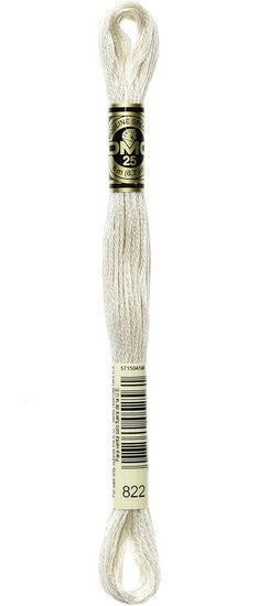 Embroidery floss - light beige gray - 822
