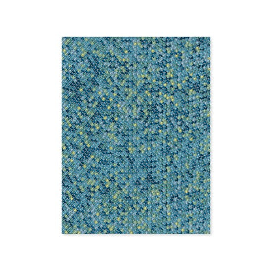 Printed Paper - Blue Green Scales