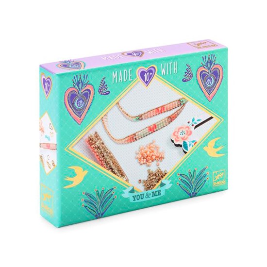 Ensemble bijoux you & me - bracelets miyuki et coeurs
