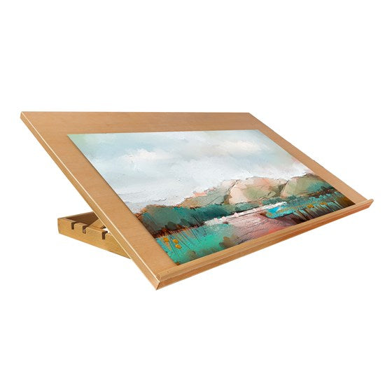 Chevalet de table en bois - Lot de 5 supports de toile - 10 x 10 cm - Avec mini chevalet de 15 x 8 cm - Chevalet en bois - Toile Chevalet de table en bois - Lot de 5 supports de toile - 10 x 10 cm - Avec mini chevalet de 15 x 8 cm - Chevalet en bois - Toile