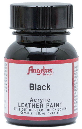 Acrylic Leather Paint		 - BLACK OUNCE - 1 OUNCE