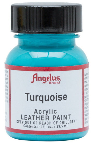 Acrylic Leather Paint		 - TURQUOISE OUNCE - 1 OUNCE