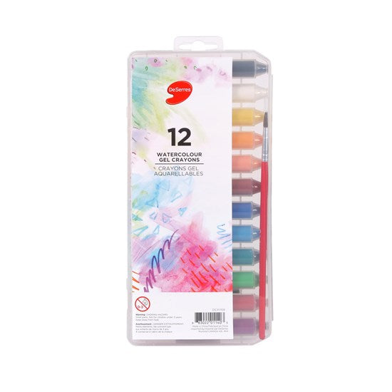 Crayons gel — ens. de 12