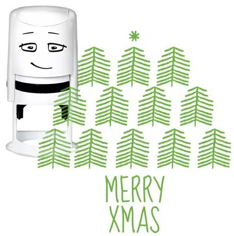 Motif à tampon – badge merry christmas