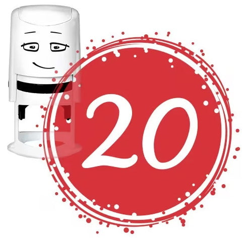 Motif à tampon – badge 20