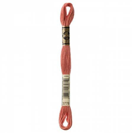 Fil à broder - terre cuite rose - 3778