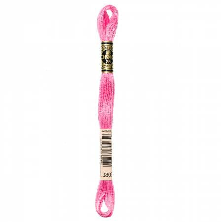 Fil à broder - oeillet des poète rose - 3806