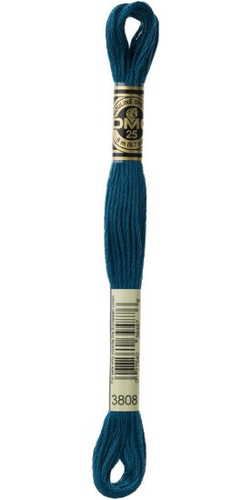 Fil à broder - bleu petrole - 3808