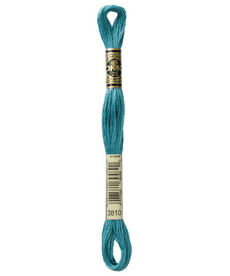 Fil à broder - bleu de perse - 3810