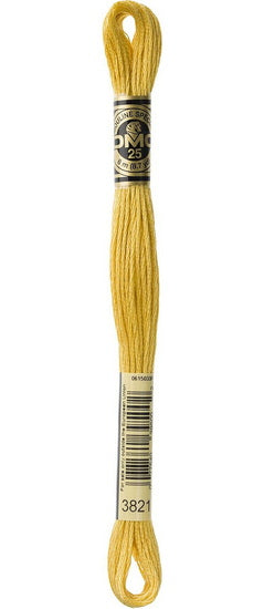 Embroidery floss - straw - 3821
