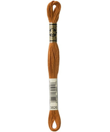 Embroidery floss - golden brown - 3826
