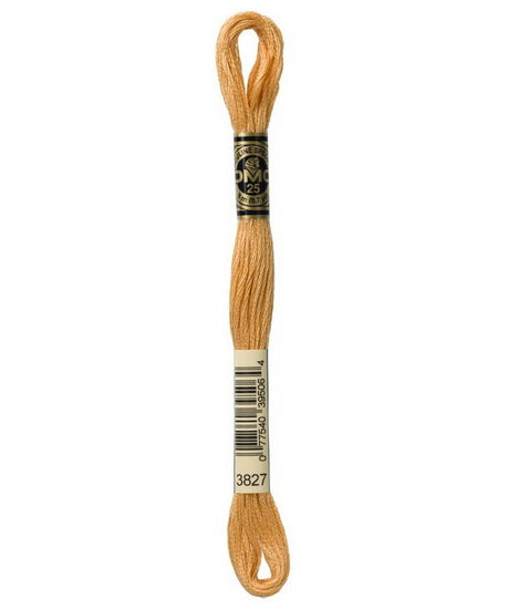 Embroidery floss - pale golden brown - 3827