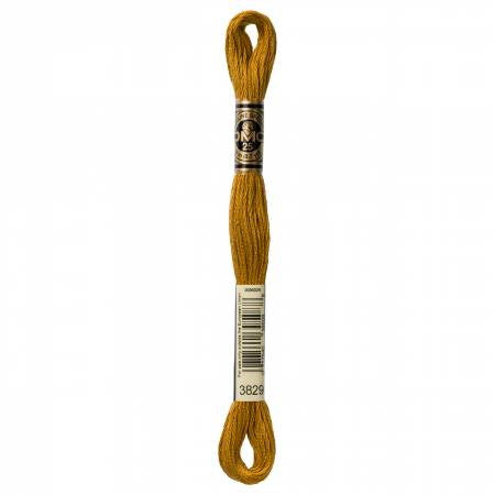 Embroidery floss - v dark old gold - 3829