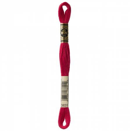 Fil à broder - fraise des bois - 3831