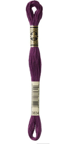 Embroidery floss - dark grape - 3834