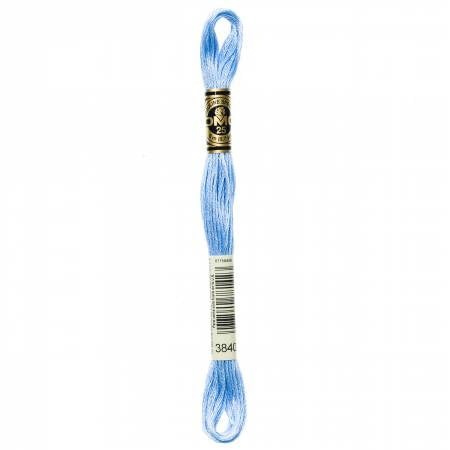Fil à broder - fleur de lin bleue - 3840