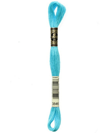 Embroidery floss - light bright turquoise - 3846