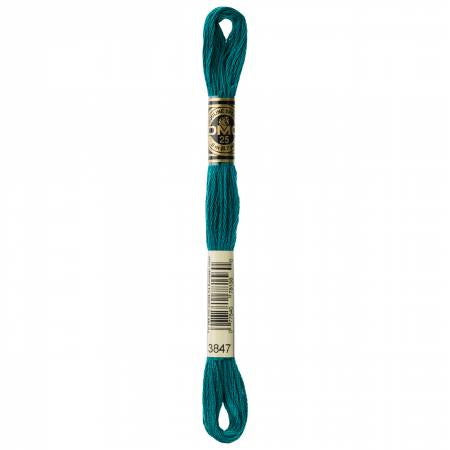 Embroidery floss - dark teal green - 3847