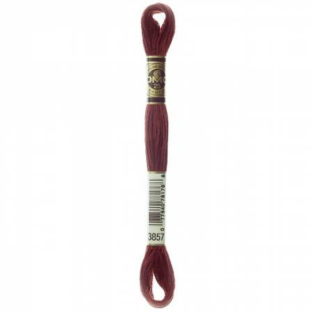 Embroidery floss - dark rose wood - 3857