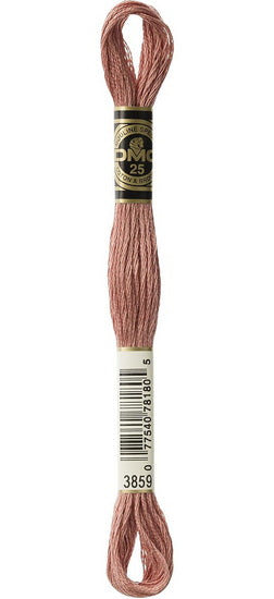 Embroidery floss - light rosewood - 3859