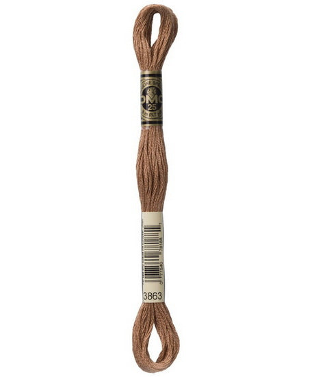 Embroidery floss - md mocha beige - 3863