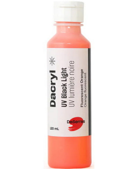 Acrylic Uv Black Light Fluorescent Orange - 120ml