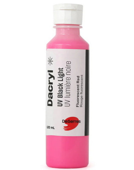 Acrylic Uv Black Light Fluorescent Red - 120ml