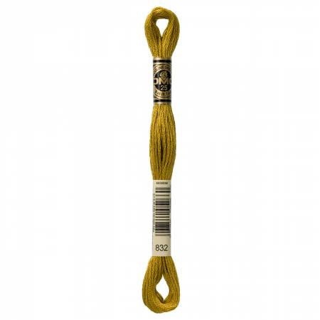 Embroidery floss - golden olive - 832