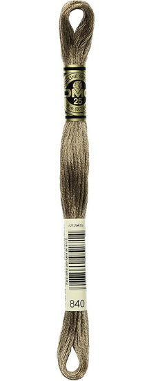 Embroidery floss - md beige brown - 840