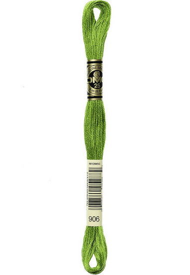 Fil à broder - vert pomme - 906
