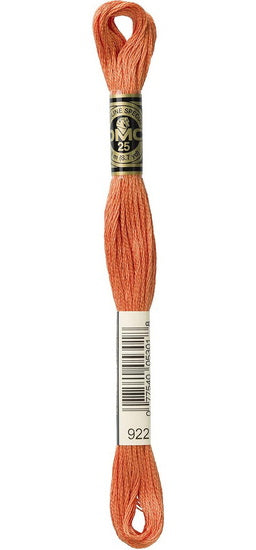 Fil à broder - terracotta - 922
