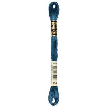 Embroidery floss - dk antique blue - 930