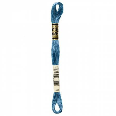 Fil à broder - bleu gris - 931