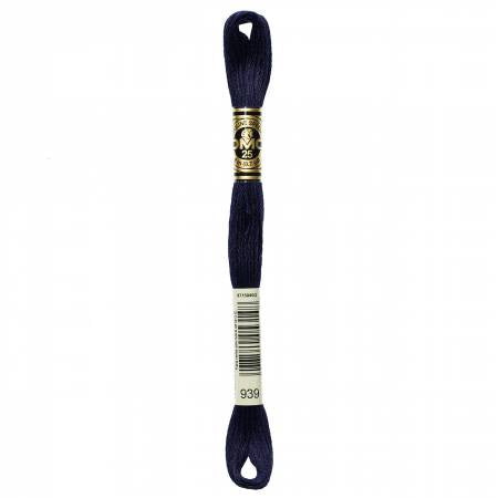Embroidery floss - v dark navy blue - 939