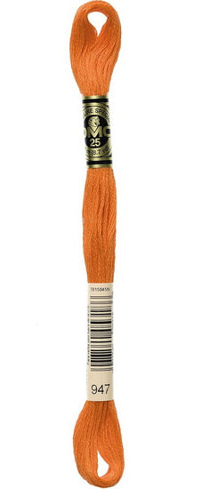 Embroidery floss - burnt orange - 947