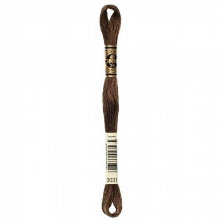 Embroidery floss - v dark mocha brown - 3031