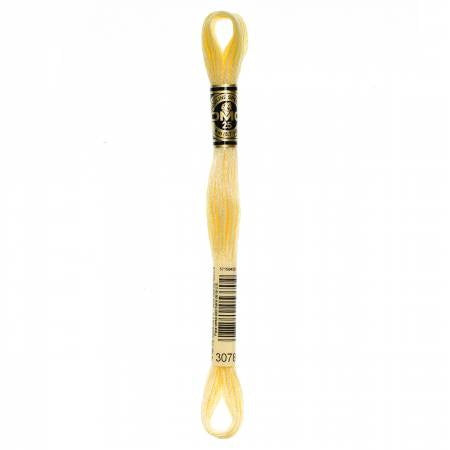 Embroidery floss - v light golden yellow - 3078