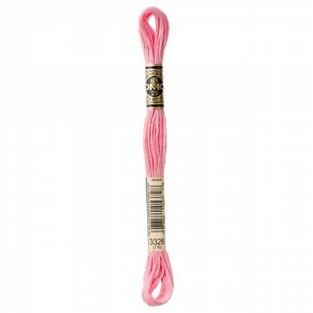 Embroidery floss - light rose - 3326