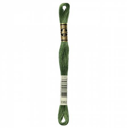 Embroidery floss - dark pine green - 3362